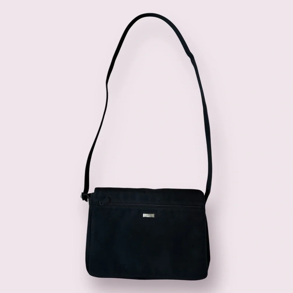 LIZ CLAIBORNE Black Laptop Bag | Minimalist | Dark Acadamia | Y2K / 90s